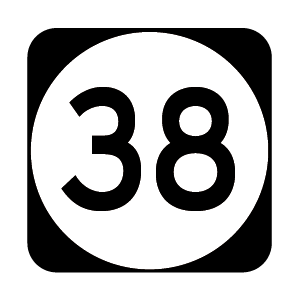 NJ 38 Highway Route Shield