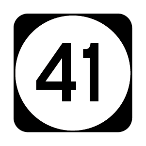 NJ 41 Highway Route Shield
