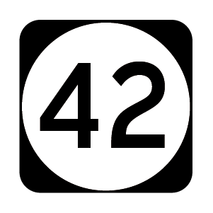 NJ 42 Highway Route Shield