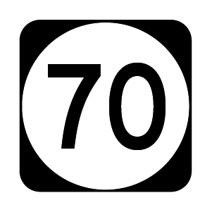 NJ 70 Highway Route Shield
