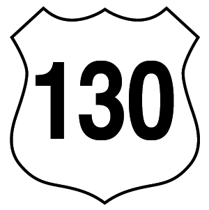US 130 Highway Route Shield